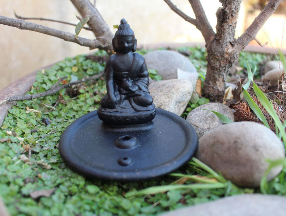Buddha Clay Incense Burner - nepacrafts