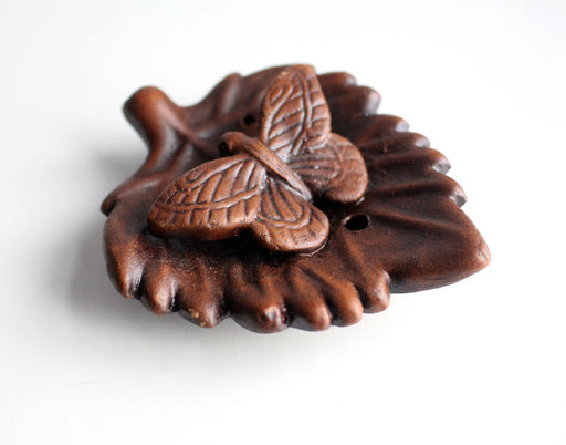 Butterfly Clay Incense Burner - nepacrafts