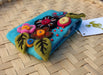 Felt Coin Purse decorated with flower & Beads - nepacrafts