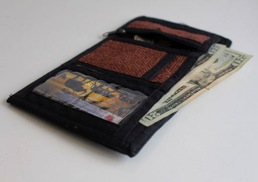 Tri Fold Hemp Wallets - nepacrafts