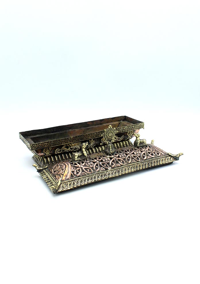 8 Auspicious Symbol Copper Potala Incense Burner