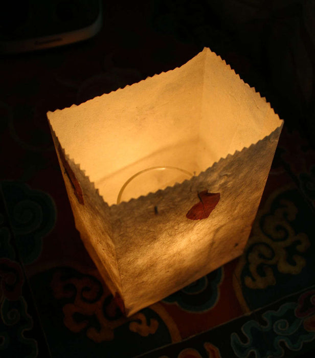 Luminary Bags, Candle Bags, Lantern Bags, Eco Friendly Paper Tea Light Bags(5 packs) - nepacrafts