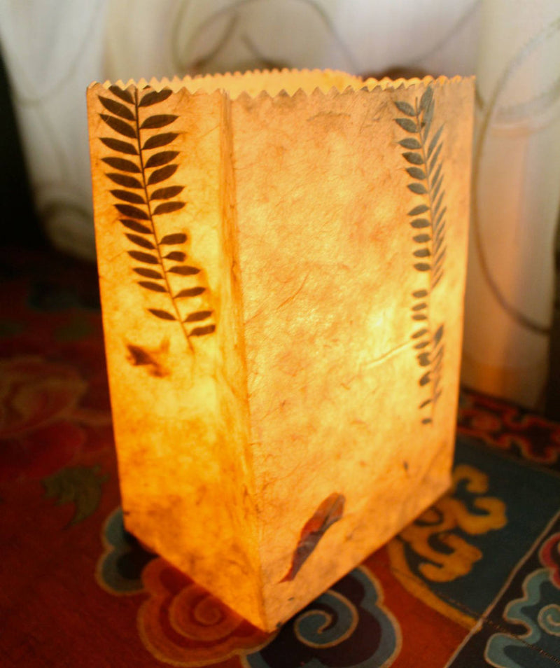 Luminary Bags, Candle Bags, Lantern Bags, Eco Friendly Paper Tea Light Bags(5 packs) - nepacrafts