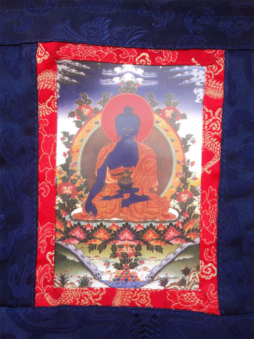 Medicine Buddha Polyester Wall Hanging - nepacrafts