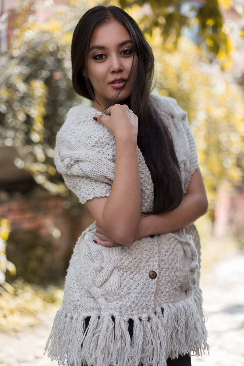 100% Woolen Pocket Muffler Scarf - nepacrafts