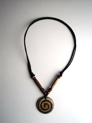 Spiral Design Bone Necklace - nepacrafts