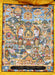 Silk Brocade Framed Life of Buddha Thangka - nepacrafts