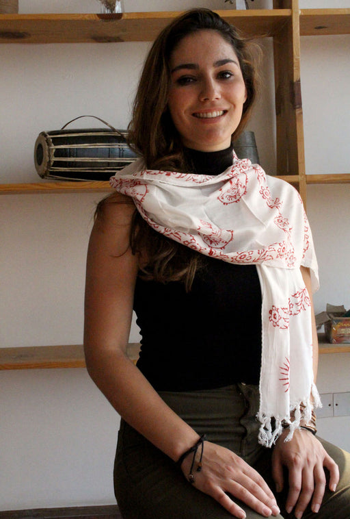 Mini Om Prayer Scarf - nepacrafts