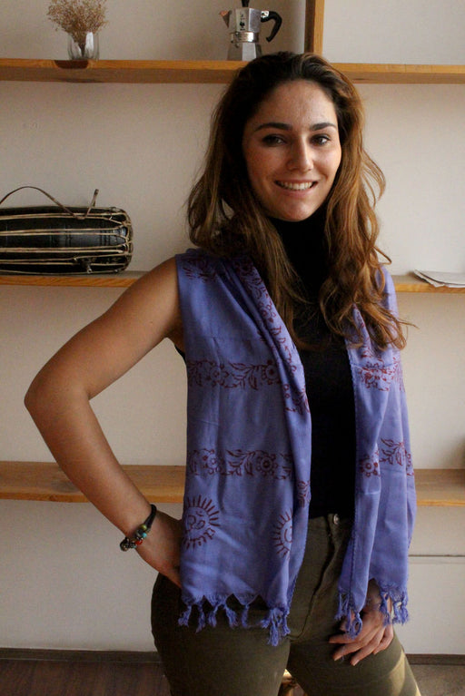 Mini Om Cotton Prayer Scarf - nepacrafts