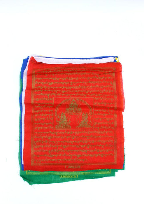 Tibetan Deities   Cotton Prayer Flags Single Roll
