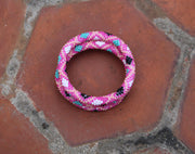 Bright Pink Roll On Bracelet Nepal - nepacrafts