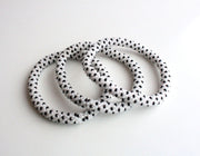 Black in White Roll Bracelet - nepacrafts