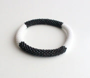 Black & White Roll On Bracelet - nepacrafts