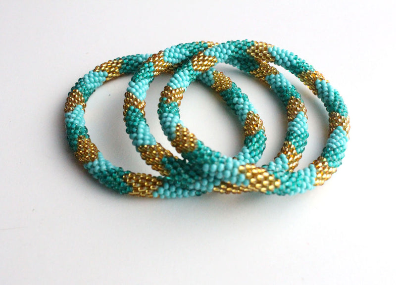 Sea Foam Roll On Bracelet - nepacrafts