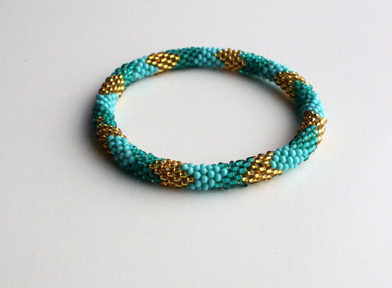 Sea Foam Roll On Bracelet - nepacrafts