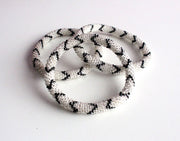 Black Silver Roll On Bracelet - nepacrafts