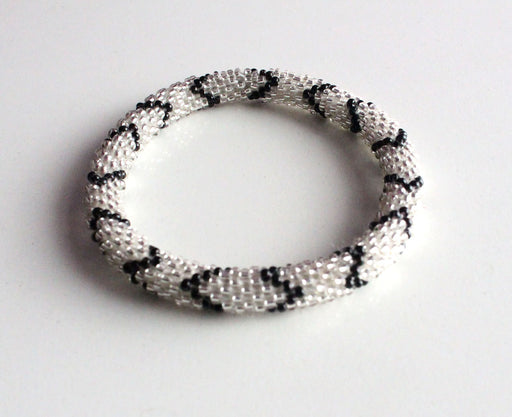 Black Silver Roll On Bracelet - nepacrafts