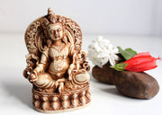 Zambala Kubera Resin Statue 5 Inch - nepacrafts