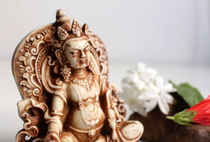 Zambala Kubera Resin Statue 5 Inch - nepacrafts