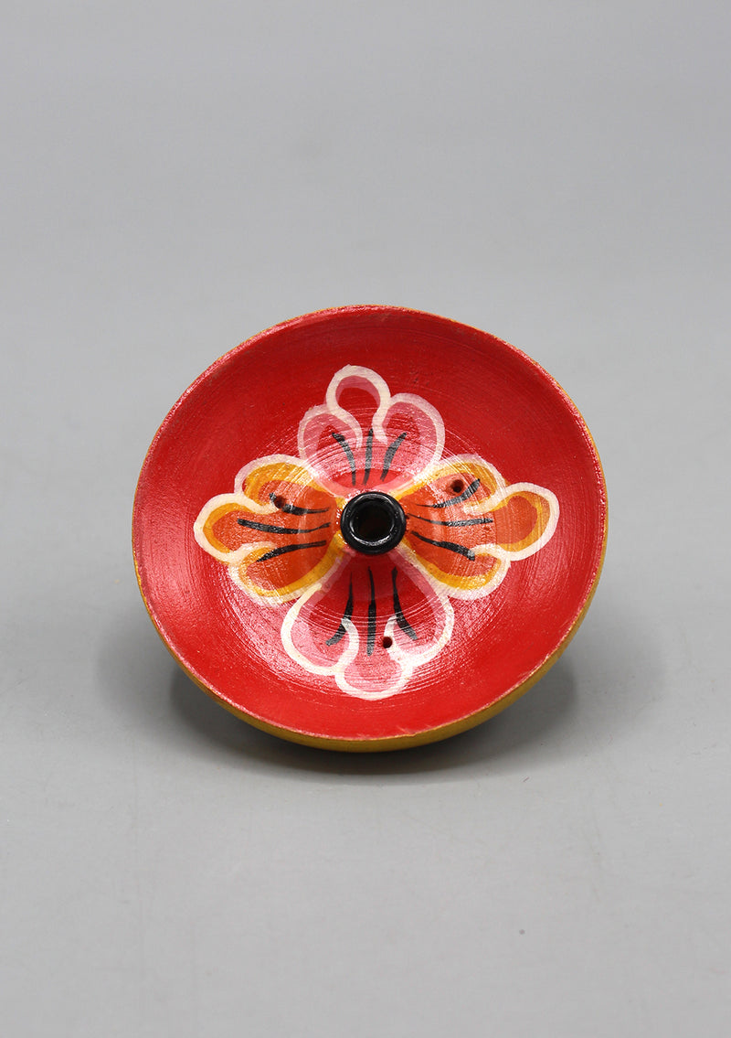 Handpainted Floral Incense Burner