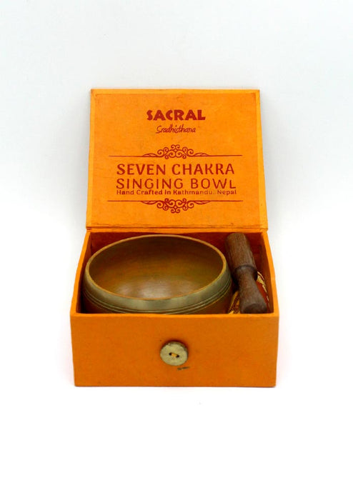 Sradhisthana Singing Bowl Gift Set 3 Inch - Sacral Chakra