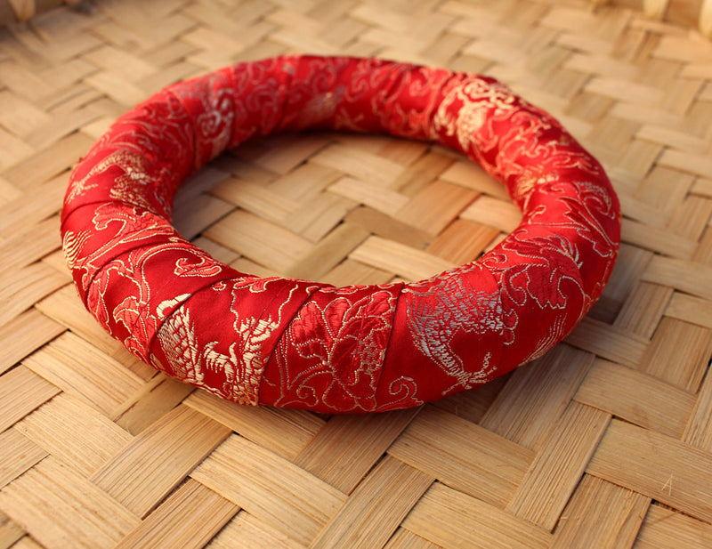 Dragon Embroidered Ring Pillows 14cm - nepacrafts