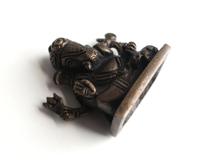 Ganesha Brass Statue 2.5 Inch - nepacrafts