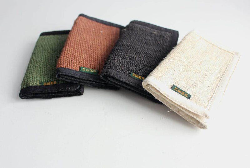 Tri Fold Hemp Wallets - nepacrafts