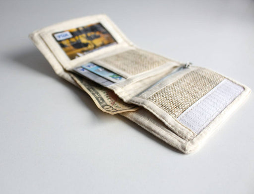 Tri Fold Hemp Wallets - nepacrafts