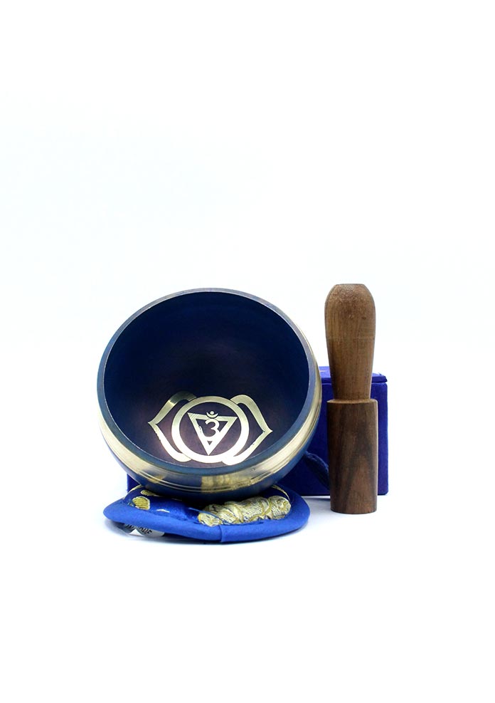 Ajna Singing Bowl Gift Set 3 Inch - Third Eye Chakra