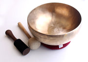 Zen Tibetan Singing Bowl 9" along with Cushion and Thick Mallet - nepacrafts
