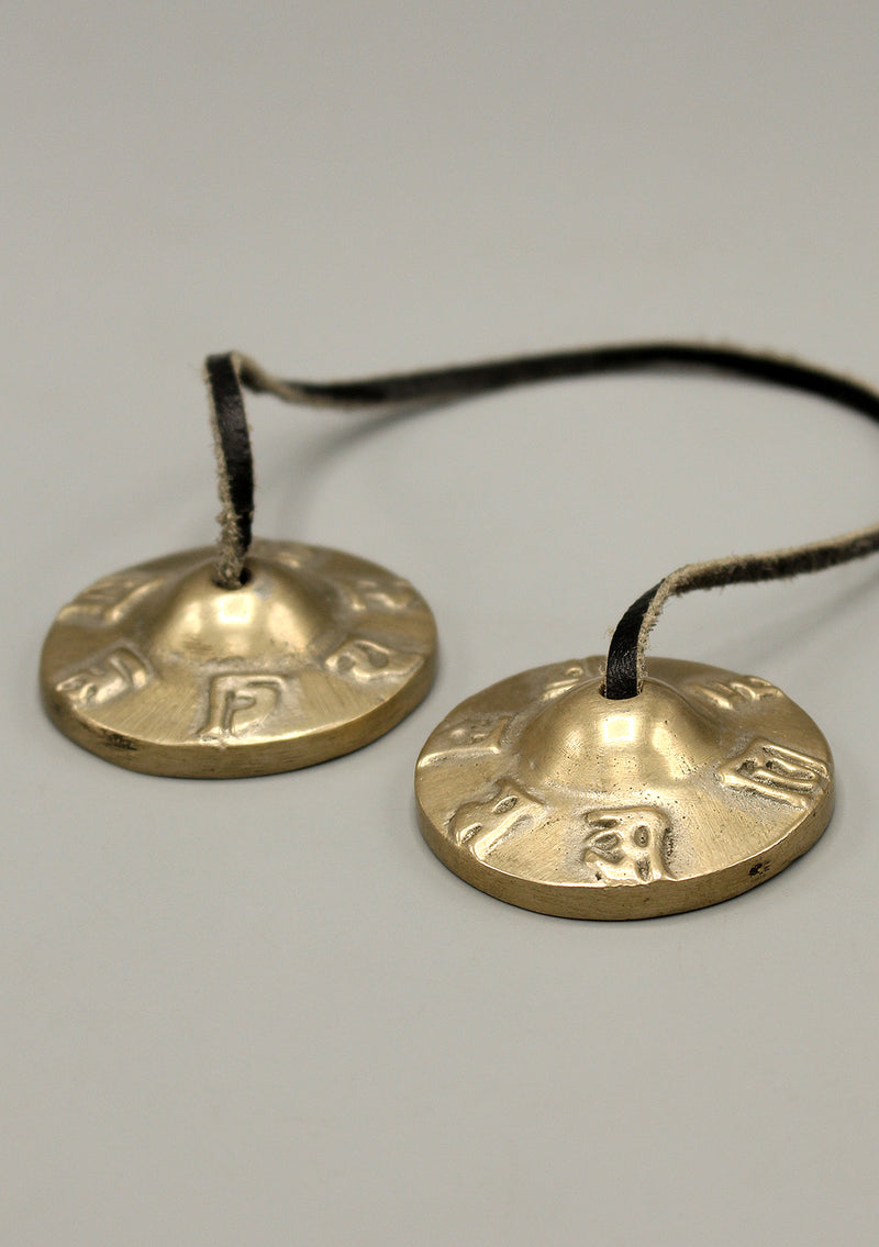 Tibetan Om Mani Mini Cymbals Tingsha - nepacrafts