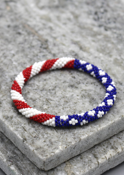 American Flag Roll On Bracelet