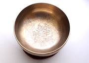 Green Tara with Dragon Carved Hand Hammered Singing Bowl 7.5" - nepacrafts