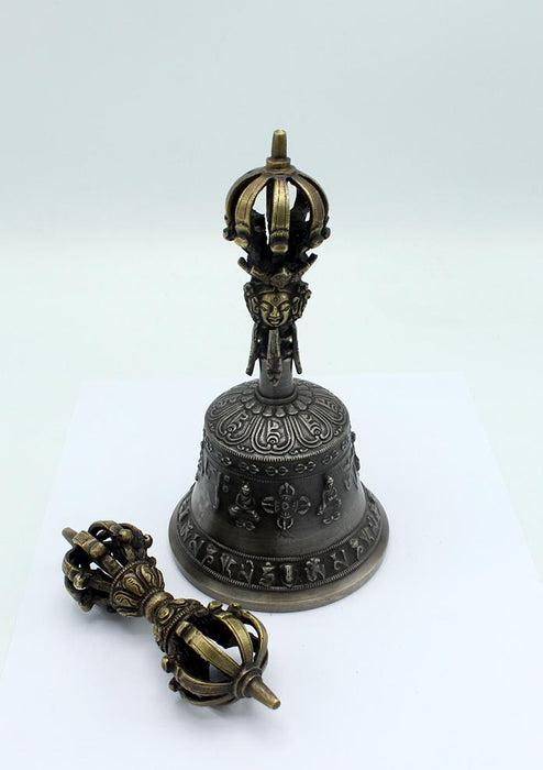 Eight Auspicious High Qualit Bell and Dorjee Large Set