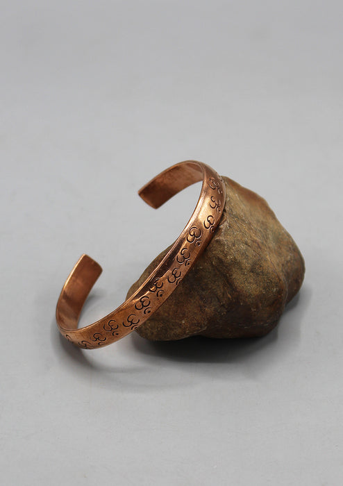 Hindu Om Copper Adjustable Bracelet