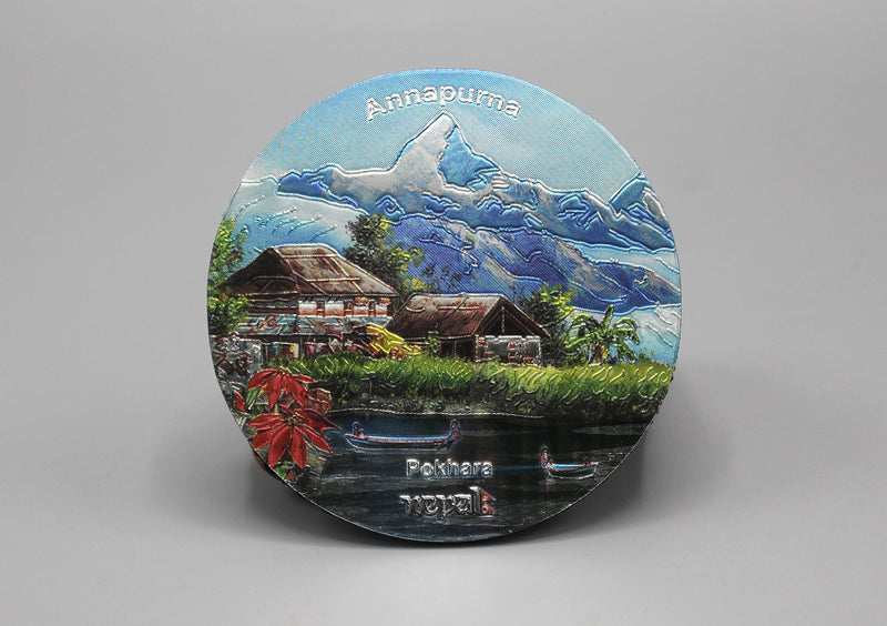 Annapurna Himalaya Aluminium Fridge Magnet - nepacrafts