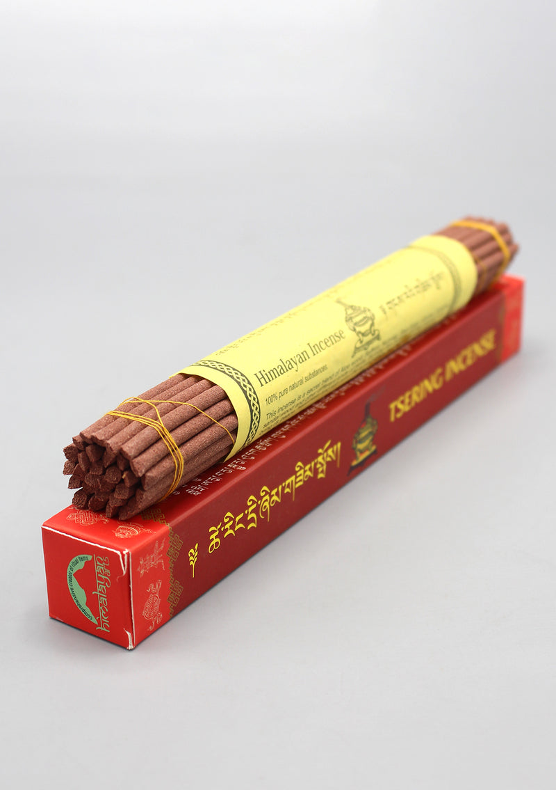 Himalayan Tsering Incense in Red Cover