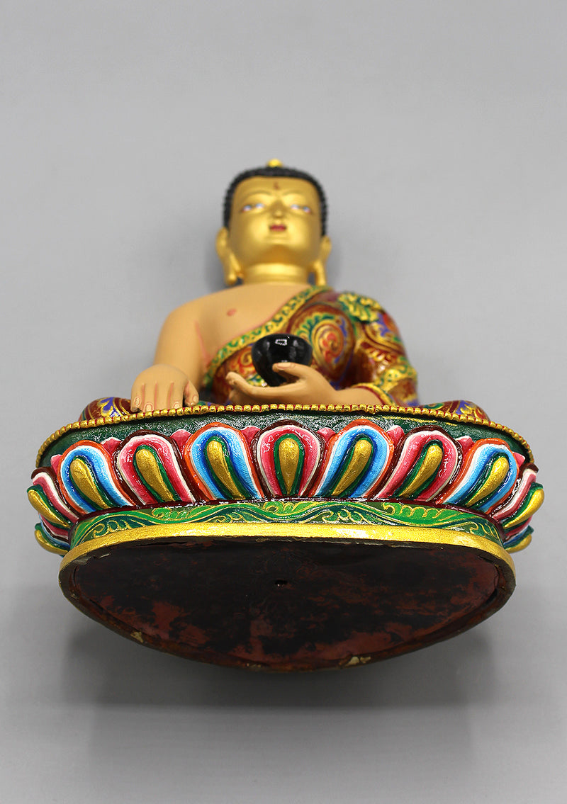Uniquely Hand painted Shakyamuni Buddha Statue
