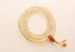 Crystal Clear Beads 108 Prayer Necklace in a Yellow String - nepacrafts