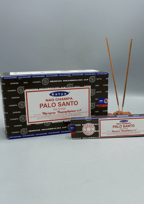 Satya Nag Champa Palo Santo Incense Sticks, Set of 12 Packs, Each 15 g