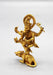 Lord Ganesha Standing on Mouse Gold Plated Statue - nepacrafts