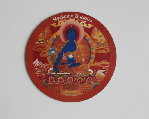 Healing Buddha Round Fridge Magnet - nepacrafts