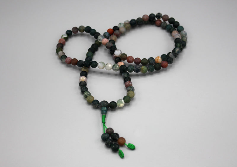 Mix Jade Tibetan Prayer Mala - nepacrafts