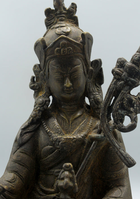 Bronze Guru Padmasambhava Statue 10"