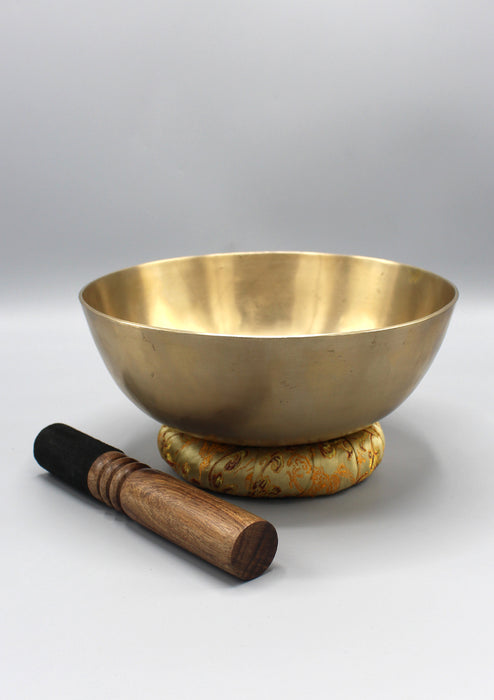 Zen Tibetan Healing Singing Bowl 21cm/8.1" with Cushion and Thick Mallet Note# B