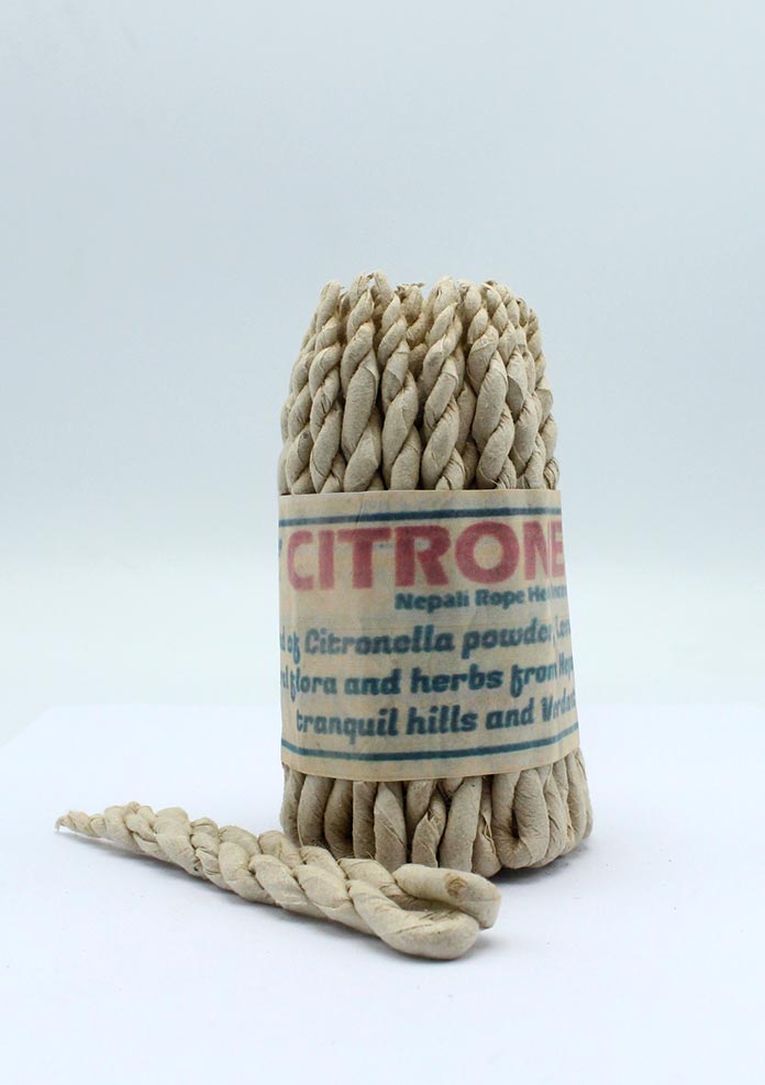 Citronella Nepali Herbal Rope  Incense