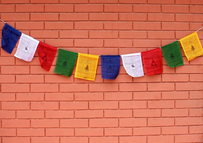 Mixed Deities Five Roll  Tibetan Cotton Prayer Flags