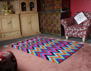 Colorful Felt Floor Carpet- Pattern Felt Rugs made of Felt Balls FR035 - nepacrafts