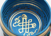 Hand Painted Endless Knot Singing Bowl 3.5" - nepacrafts